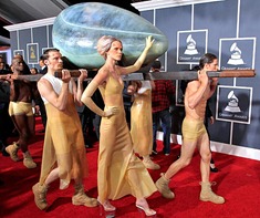 53rd Grammys Lady Gaga Arrival ShoesNBooze