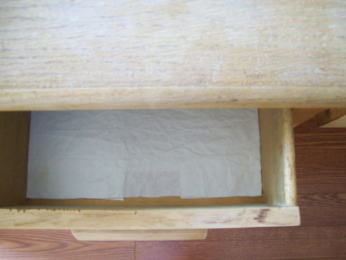 empty desk drawer