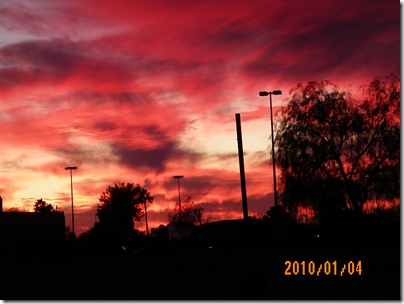 Arizona skies at sunset