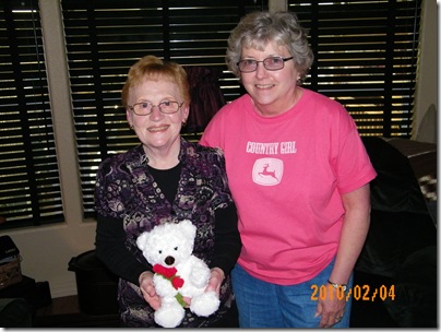Glenda and Margee.  Bear from Margee and Larry