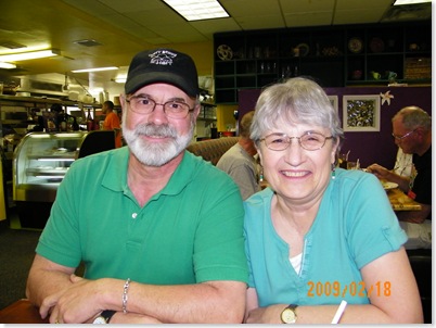 Bob and Barb Ruesch at the Creative Cafe