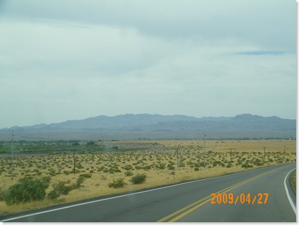 Parker, AZ  in the distance