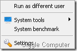 PeaZip Tool Menu