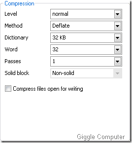 PeaZip Compression