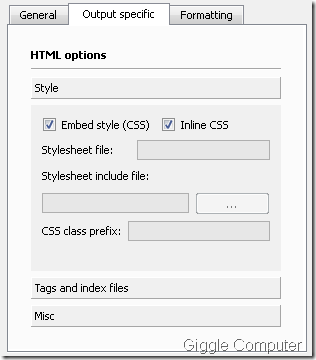 Hight Light Code - Output specific