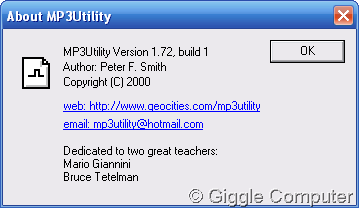 MP3Utility - About