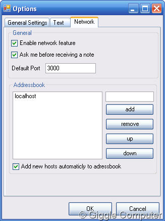 Network settings