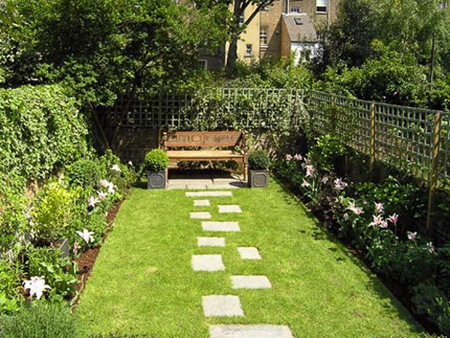 An English garden path