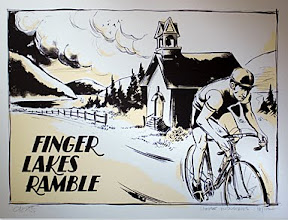 Finger Lakes Bike Print from House Industries Finger Lakes Bike Print
