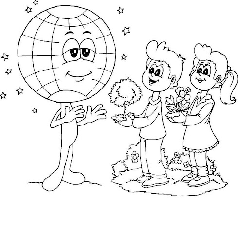 Cuidamos el medio ambiente dibujo para colorear - Imagui