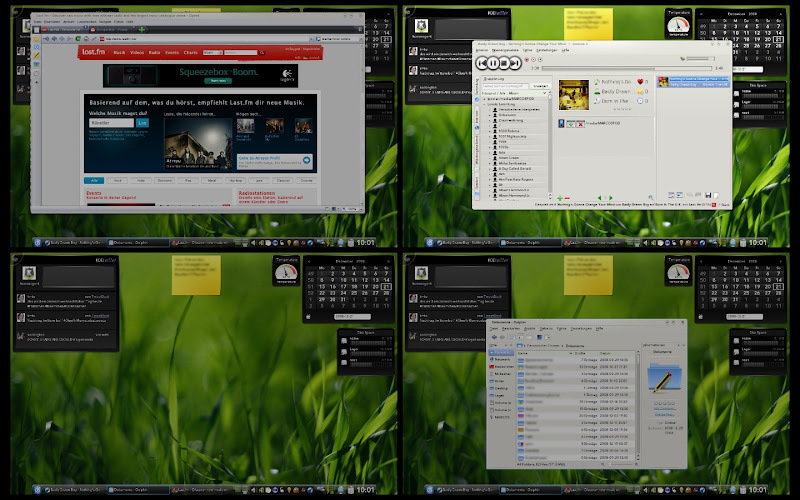 KDE 4.2 Beta 2 Dekstop Grid