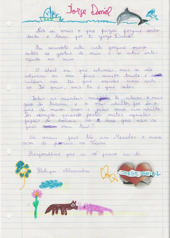 Carta de Amor... [ameaça] para o Jorge Daniel
