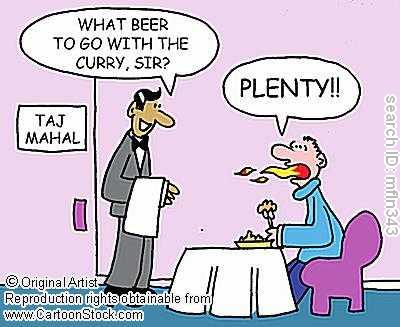 Curry with beer