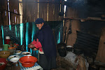 Our friendly cook slicing beets. Since it is a 1-2 day trek to re-supply, most of the food served from this kitchen is grown right out the back door, at the only building(home/­restaurant/lodge) between Congon and Choctamal, Gran Vilaya Trek, Chachapoyas Region, Peru