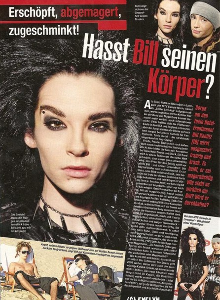 %Lady Gaga Justin Bieber Bill Kaulitz y su extrema Delgadez: Popcorn