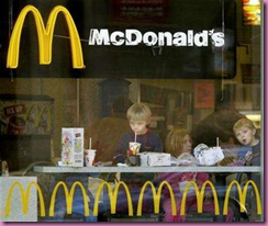 kids at mcdonalds