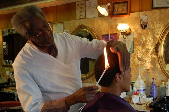 extreme fire haircut