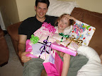Maryke got lots of presents!