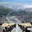 Looking back to the temple from the crater