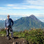 On the Summit, ready to descend 1500 m to Selo