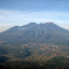 Great views of Arjuna (left) and Welirang (right) with the town of Trawas below