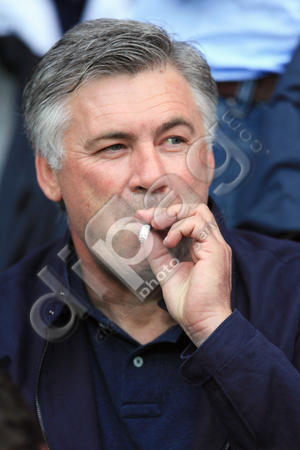 The Smoking Man Carlo Ancelotti smoking a cigarette