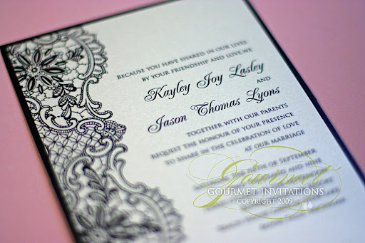 black ivory and red modern wedding invitations