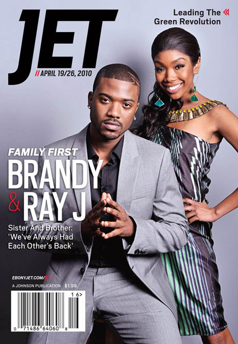 Brandy & Ray J on the cover of Jet magazine