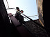 Die Treppe war etwas vertikal