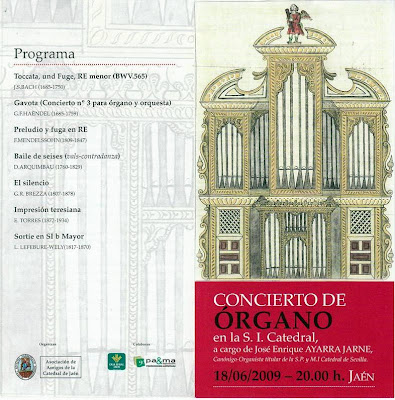 Concierto de órgano en la Catedral