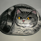 Gatto di...pietra - foto e dipinto di Saveria Messina