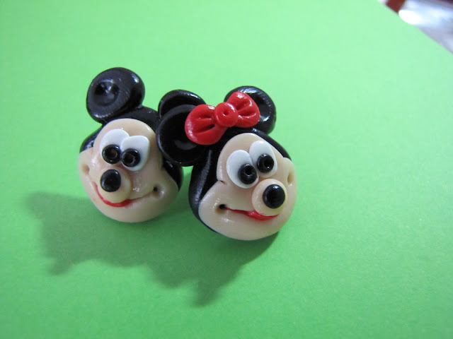 Margelute handmade din fimo roz gri