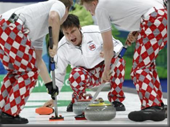 Team Norway Men's Curling at the Vancouver Olympics and their crazy pants