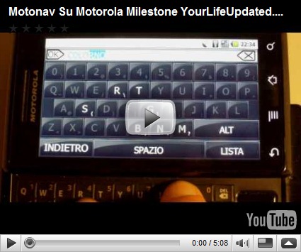  YourLifeUpdated Test: Motonav su Motorola Milestone