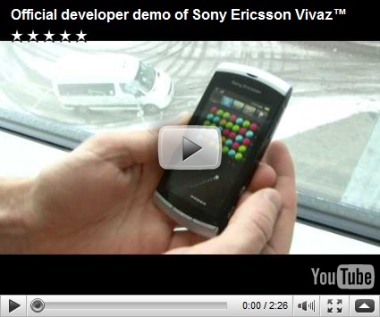  Sony Ericsson Vivaz: 3 video e scheda tecnica