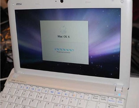 MSI Wind running Mac OS X Casey Tech