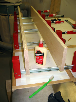 Gluing up the top
