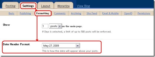 date customization