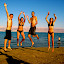 jumping at the dead sea.