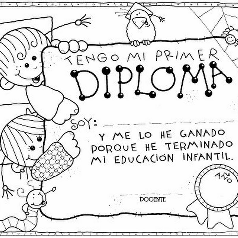 Para colorear diplomas graduación y graduados Para colorear diplomas graduación y graduados