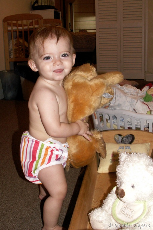 [Elaine 10 months with Samson in cradle[12].jpg]
