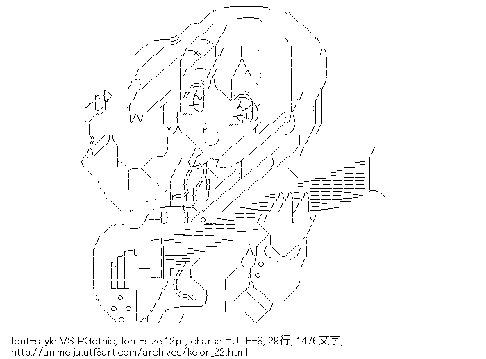 けいおん！,平沢唯,演奏,楽器