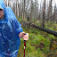 Hiking back to the car on Thursday.  Of course, it starts raining immediately after our feet dry from the first 6 river crossings.