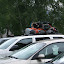 The fully-loaded rental car; Duy and I had to crawl in the trunk