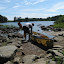 Loading the canoe after an early portage