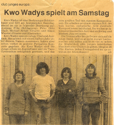 BKZ-Artikel: Kwo Wadys @ cje Steinbach