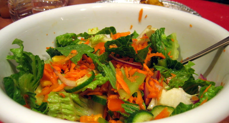 Fresh salad with lime-cumin vinaigrette