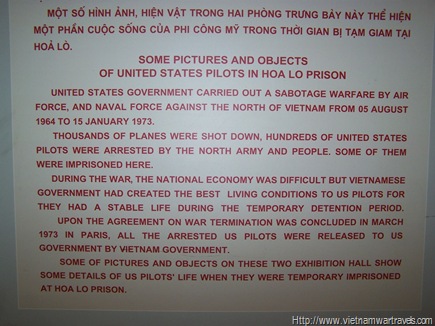 Hanoi Hilton (Hoa Lo Prison) POW displays