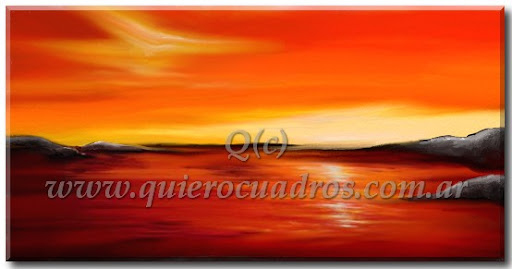 Cuadros de paisajes Reflejos en el mar
