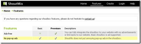 shoutmixFeatures